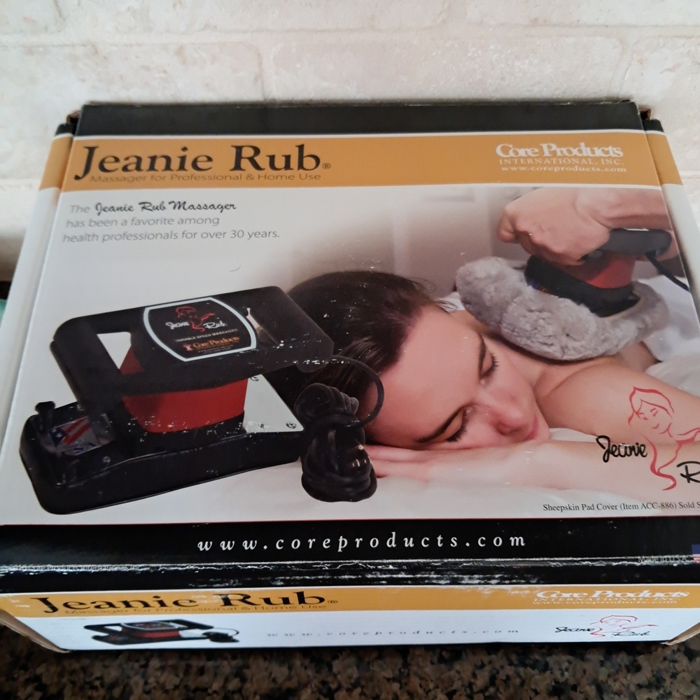Never Used Jeanie Rub Massager by Core Products - Black and Red